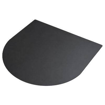 Brandwerende barbecue mat halve ovaal 100x100 cm