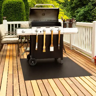 Brandwerende barbecue mat Rechthoekige 100x80 cm