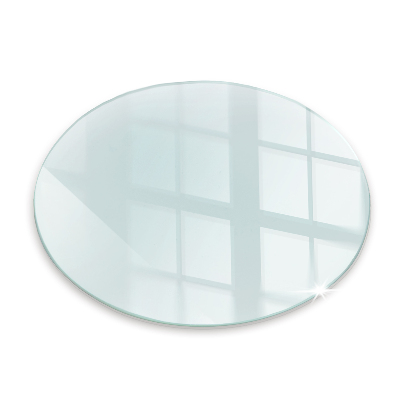 Vloerplaat openhaard transparante okrągłe
