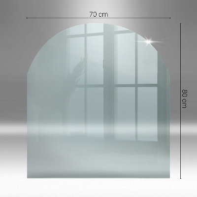 Kachel vloerplaat halve ovale transparante w nieregularnym kształcie