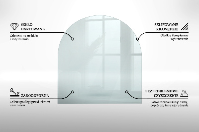 Kachel vloerplaat halve ovale transparante w nieregularnym kształcie