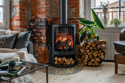 Plaat onder houtkachel transparante ćwiartka