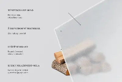Kwartronde vloerplaat voor houtkachel in semitransparant glas
