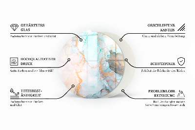Onderplaat kachel ronde Golven van delicate lijnen