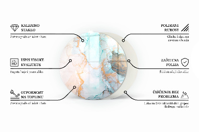 Onderplaat kachel ronde Golven van delicate lijnen