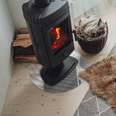 Onderplaat kachel ronde Golven van delicate lijnen