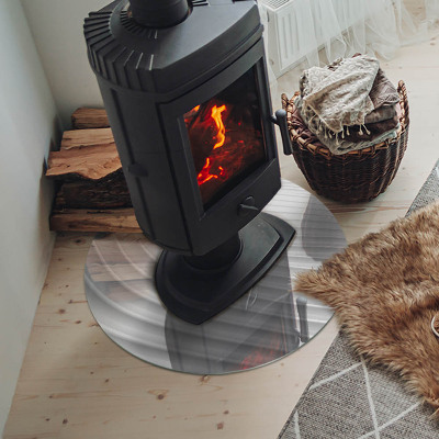 Onderplaat kachel ronde Golven van delicate lijnen