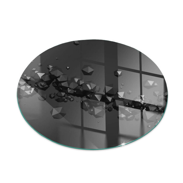 Kachel vloerplaat ronde Abstracte wolk van vaste stoffen