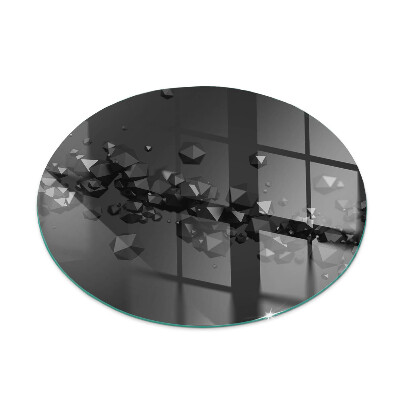 Kachel vloerplaat ronde Abstracte wolk van vaste stoffen