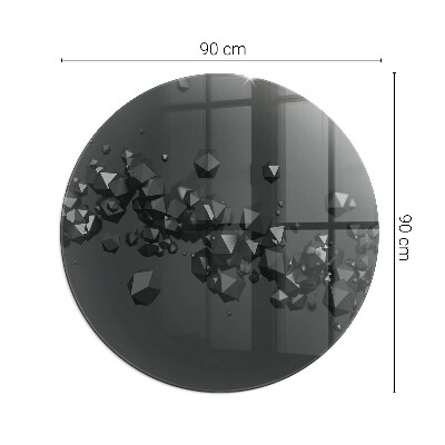 Kachel vloerplaat ronde Abstracte wolk van vaste stoffen