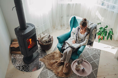 Onderplaat kachel ronde Decoratieve tegelpatronen