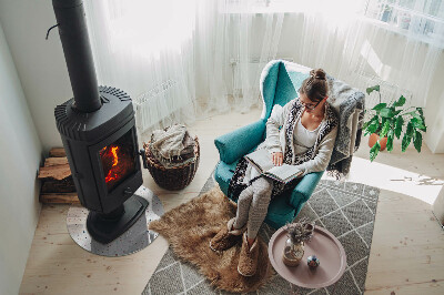 Onderplaat kachel ronde Patroon met kleine vormen