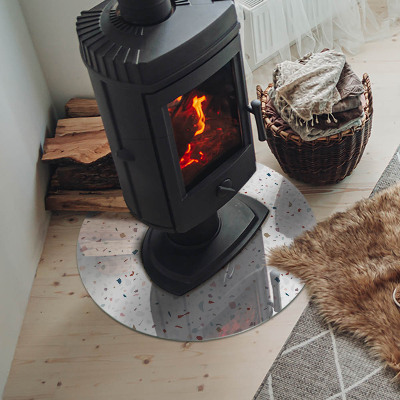 Onderplaat kachel ronde Patroon met kleine vormen