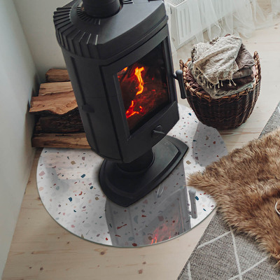 Onderplaat kachel ronde Patroon met kleine vormen