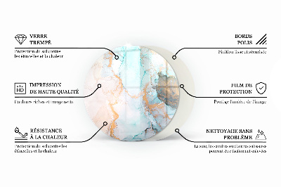 Kachel vloerplaat ronde Abstract organisch patroon