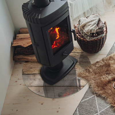 Kachel vloerplaat ronde Houten plank in de lay-out