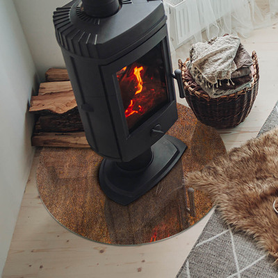 Kachel vloerplaat ronde Roesttextuur op metaal