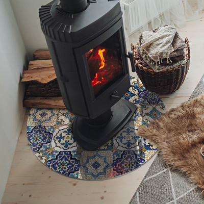 Kachel vloerplaat ronde Mozaïekpatroon met bloemen