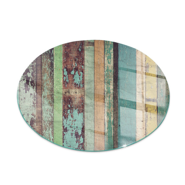 Onderplaat kachel ronde Planken in verschillende tinten