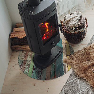 Onderplaat kachel ronde Planken in verschillende tinten