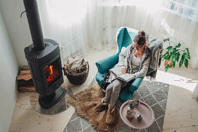 Kachel vloerplaat ronde Bladeren in subtiele patronen