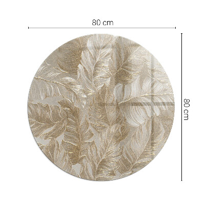 Kachel vloerplaat ronde Bladeren in subtiele patronen