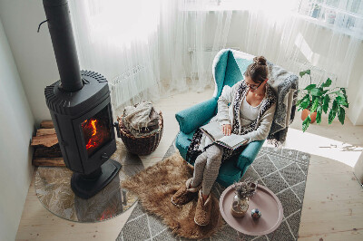 Kachel vloerplaat ronde Bladeren in subtiele patronen