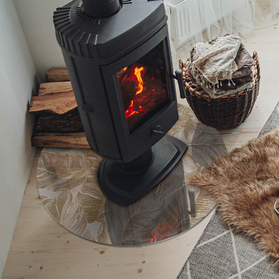 Kachel vloerplaat ronde Bladeren in subtiele patronen