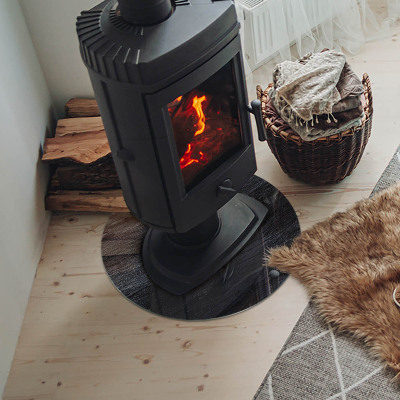 Onderplaat kachel ronde Steenoppervlaktetextuur