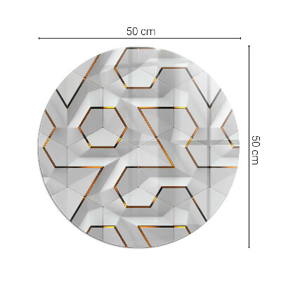 Onderplaat kachel ronde 3D geometrisch patroon