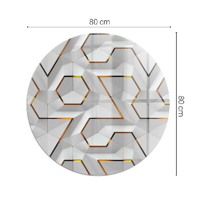 Onderplaat kachel ronde 3D geometrisch patroon