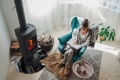 Kachel vloerplaat ronde Abstracte golven en lijnen