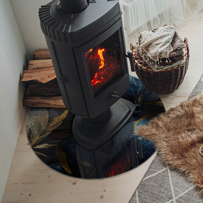 Kachel vloerplaat ronde Elegante bladeren in textuur