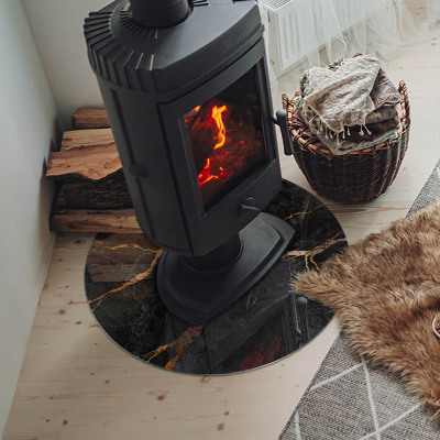 Kachel vloerplaat ronde Elegant marmer met aderen