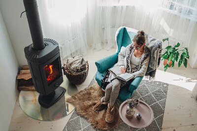 Kachel vloerplaat ronde Abstract marmerpatroon