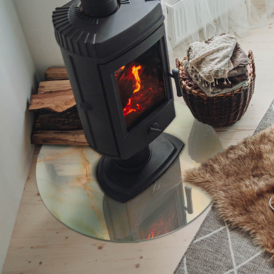 Kachel vloerplaat ronde Abstract marmerpatroon