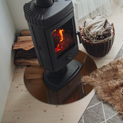 Kachel vloerplaat ronde Kleur Bruin