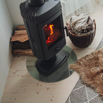 Kachel vloerplaat ronde Olijfkleur