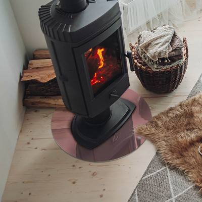 Onderplaat kachel ronde Kleur Roze