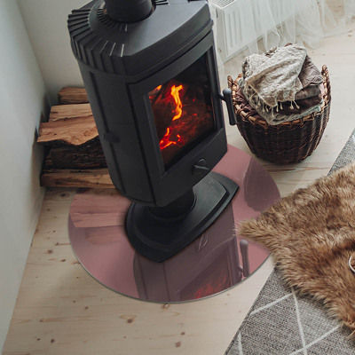 Onderplaat kachel ronde Kleur Roze