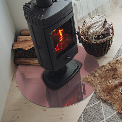 Onderplaat kachel ronde Kleur Roze