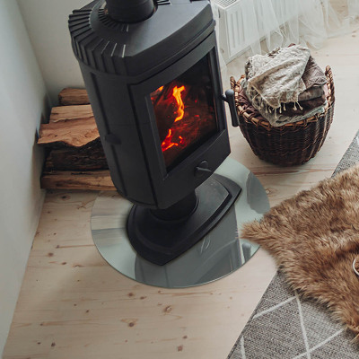 Onderplaat kachel ronde Kleur Lichtgroen