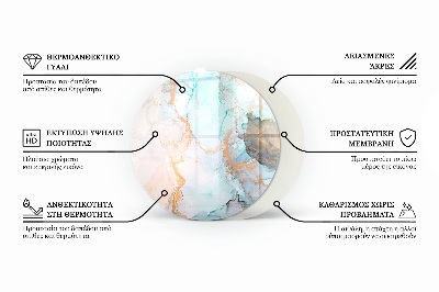 Onderplaat kachel ronde Kleur Lichtbruin