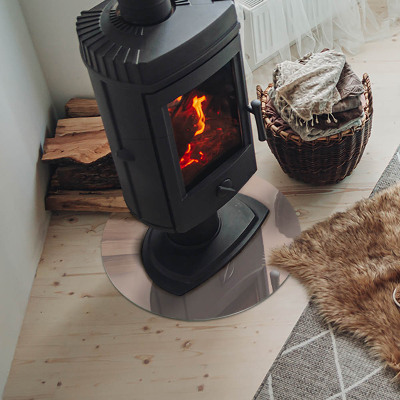 Onderplaat kachel ronde Kleur Lichtbruin