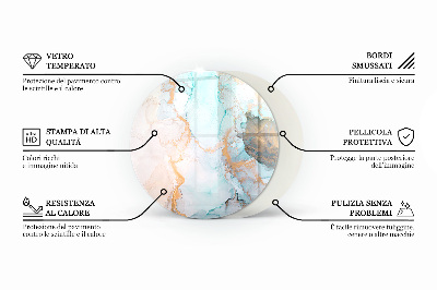 Onderplaat kachel ronde Kleur Lichtbruin