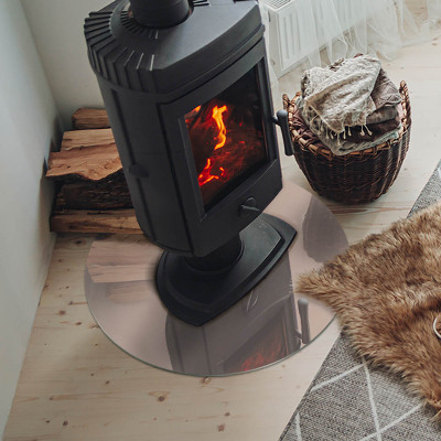 Onderplaat kachel ronde Kleur Lichtbruin