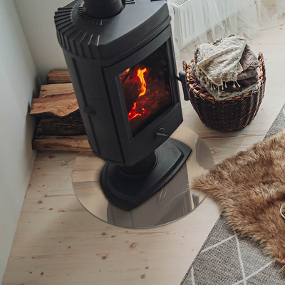 Onderplaat kachel ronde Kleur beige