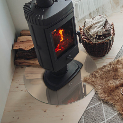 Onderplaat kachel ronde Kleur beige