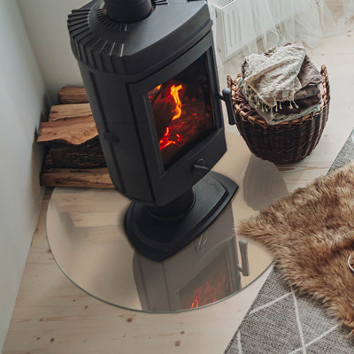 Onderplaat kachel ronde Kleur beige