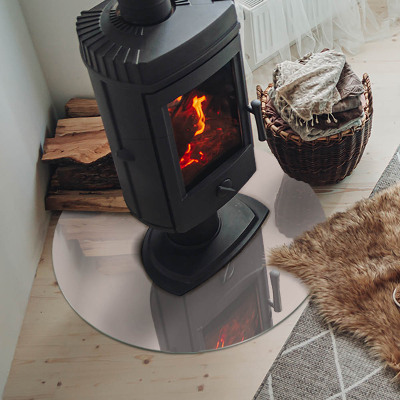 Onderplaat kachel ronde Kleur lichtroze